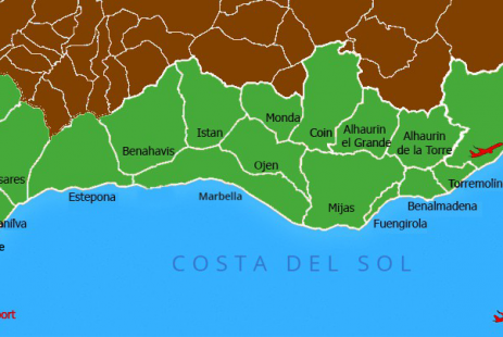 Mapa Costa del Sol