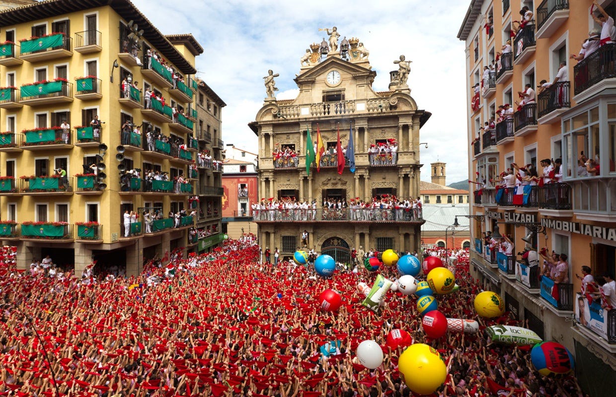 Pampeluna Hiszpania San Fermin