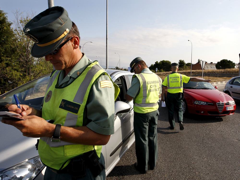 Kontrola Guardia Civil w Hiszpanii